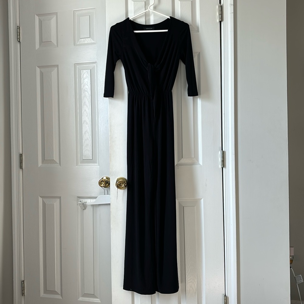 black long sleeve jumpsuit